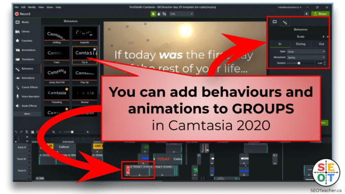 How To Rotate a Video in Camtasia