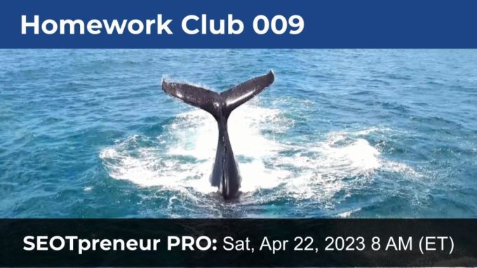 TPT Seller Homework Club #09 Zoom Meeting - SEOTpreneur Pro Sat Apr 22, 2023 8 AM (ET)
