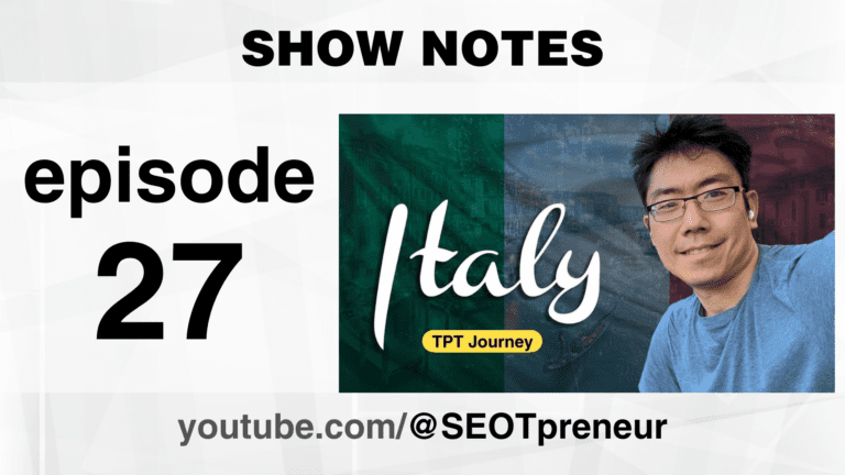 TPT Journey Vlog: ITALY – Episode 27