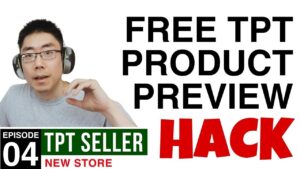 FREE TPT PRODUCT PREVEW HACK - New TPT Store Episode 4
