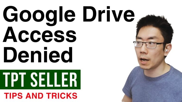 TPT Seller Google Drive Access Denied – SEOTpreneur Episode 34