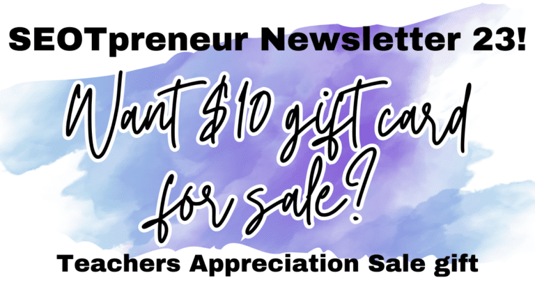 Want $10 for the Sale? SEOTpreneur News 23