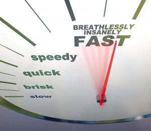 Dragon NaturallySpeaking: A quicker way to blog (Big Stock Photo: Speedometer - Slow To Insanely Fast Image 5315337)