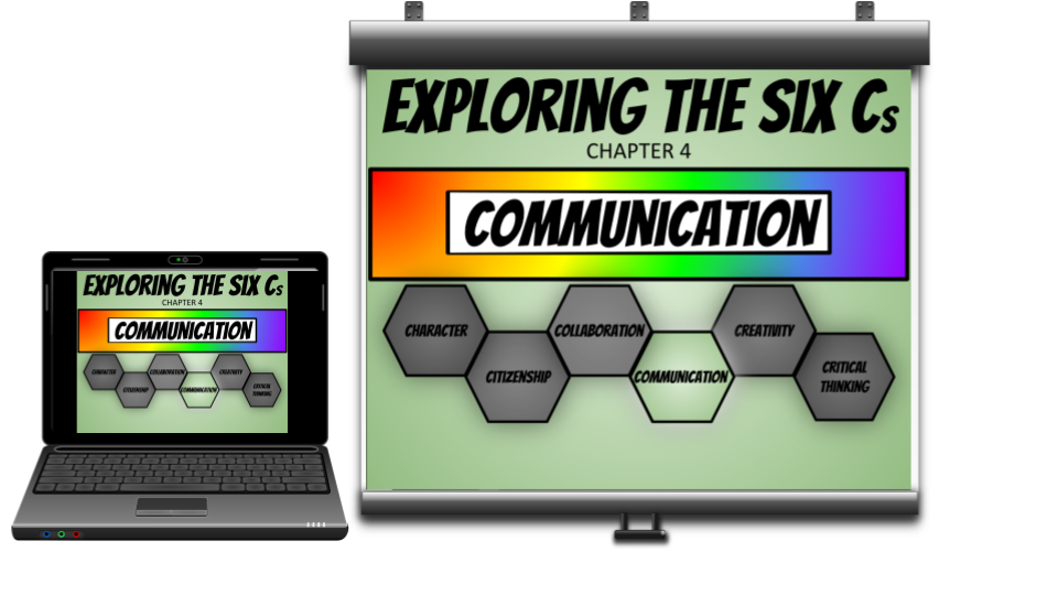 Image showing the same screen on the teacher laptop and the classroom projector