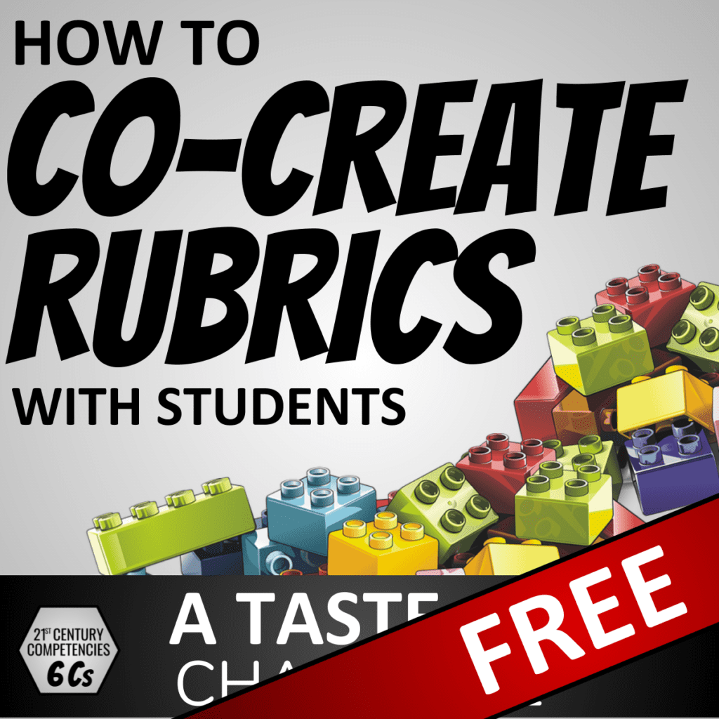 How to Co-Create Rubrics with Students - FREE lesson - A Taste of Character Cover 1